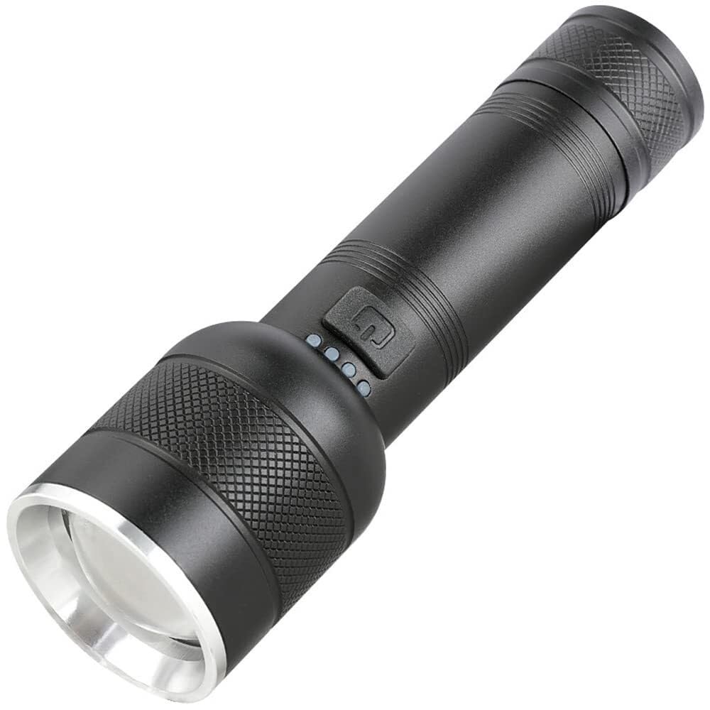 Qfgvmxbwkzh One Color Outdoor Led Strong Light Flashlight,With Capacity Display P50 Highlight Wick Dimming,For Hiking, Camping, Emergency Waterproof Tactical Flashlight