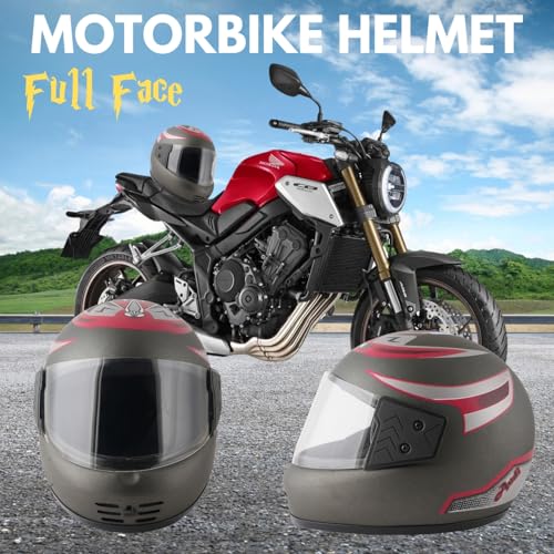 Image of Sage Square Audi Kimi Full Face Helmet | ISI Certified | Clear Visor | Ultra Comfort Inner Padding Extra Comfort & Stylish