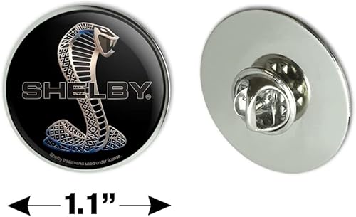 Miniatura 6 de Shelby Cobra Logo Metal 1.1" Tie Tack Hat Solapa Pin Pinback, Multi colorido