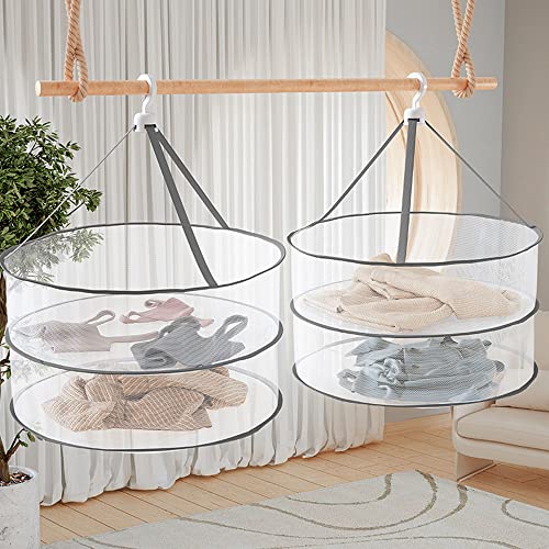Kanyka 2-layer hanging dryer, hanging drying net, plant hanging mesh drying net, herb drying rack - Image 3