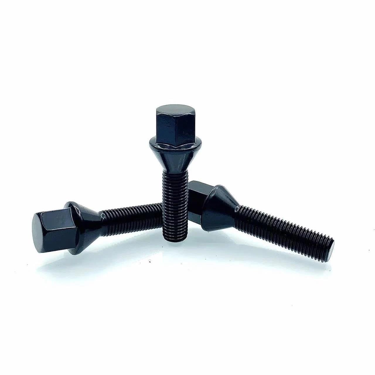 Auto Viti Delle Ruote Compatibile Con Citroen Mozzo Ruota Bulloni Ruota Vite Perno Ruota Superficie Conica Rondella Piatta Dadi Di Bloccaggio Ruota 20 Pezzi M12x1,5