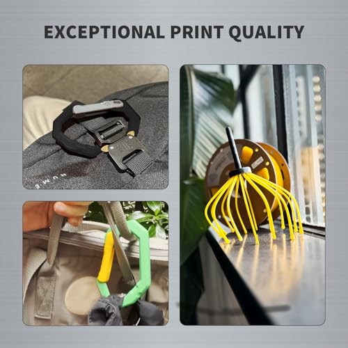 Image of OVERTURE Super PLA+ Filament 1.75mm, Toughness Enhanced PLA Plus, Professional Toughness 3D Printer Filament 1kg (2.2lbs), High Precision + /- 0.02mm (Black)