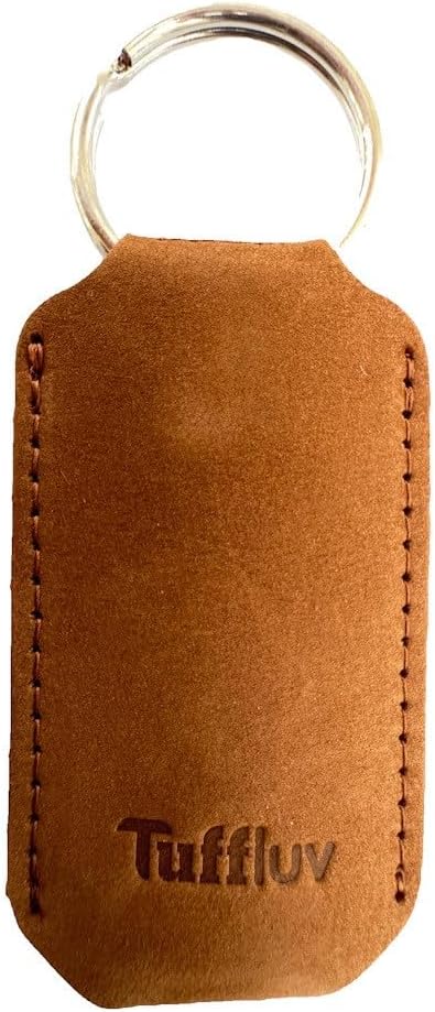 TUFF LUV 'Western' Genuine Leather Case Pocket Clip [Compatible with] Leatherman Micra/Squirt Multi-Tool - Brown