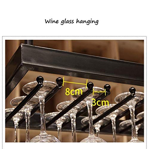 Support de rangement au plafond réglable pour bouteille de vin et bar