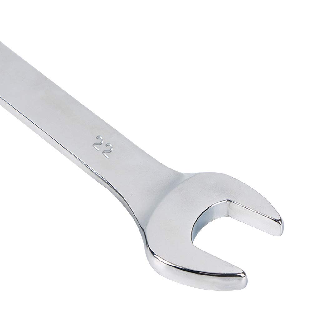 SaferCCTV Klucz metryczny 21 mm 22 mm 24 mm zestaw kluczy grzechotkowych, klucz płasko-oczkowy z grzechotką