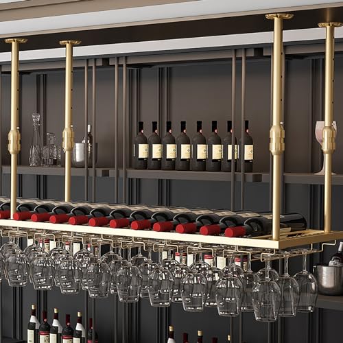 Étagère à vin en fer à raisin multi-bouteilles anti encombrement