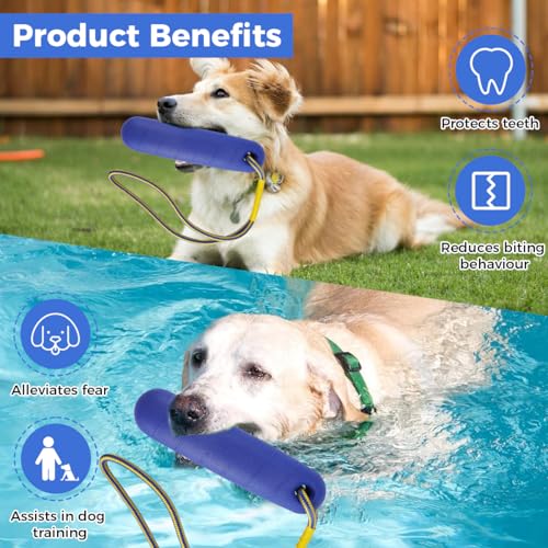 Zykra Wasserspielzeug für Hund 22 cm, Schwimm Spielzeug für Hunde für Mittelgroße Große Hunde, Wasserspielzeug für Hund Hundetraining, Hundetraining Wasserspielzeug, Leuchtturm Hundespielzeug Wasser