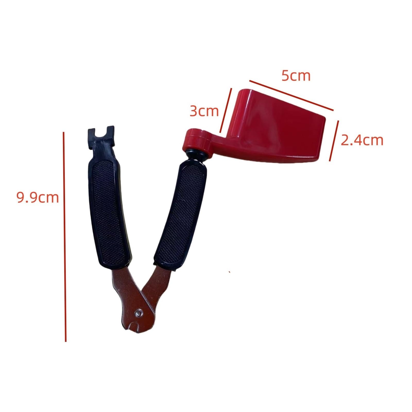 Narzędzia do gitar Zmieniacz Strun Gitarowych Maszynki Do Strzyżenia Ściągacz Narzędzie Zmiany Basu 3 W 1(Red+Black)