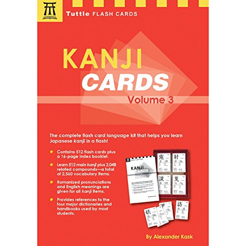 Kanji Cards Kit Volume 3: Learn 512 Japanese Characters Including Pronunciation, Sample Sentences & Related Compound Words (Tuttle Flash Cards)