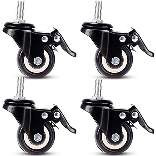 Roulettes pivotantes M8 M10 lot de 4 pour meubles et petits équipements de maison