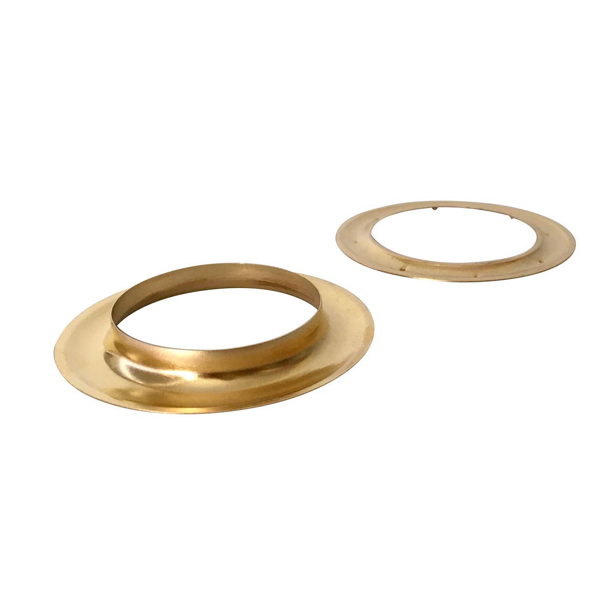 100 sets Metal Curtain eyelets, 40x60 mm. Brass, non-rust, in gold colour