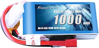 Gens ace 11.1V 1000mAh 3S 45C LiPo Battery Pack with Deans Plug for RC Plane Car Boat Truck Heli Airplane