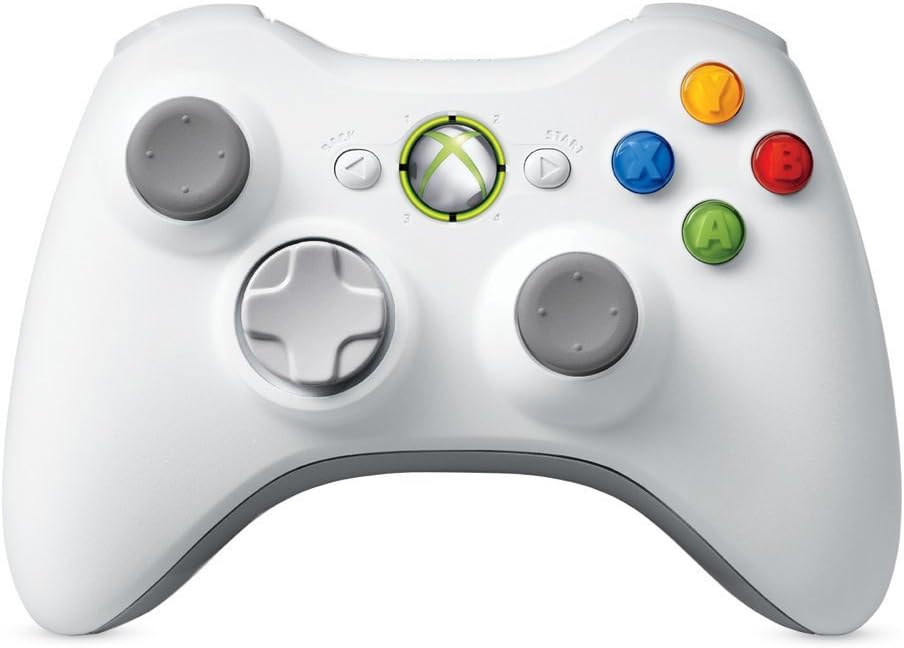 Microsoft Xbox 360 Wireless Controller - White (Renewed)
