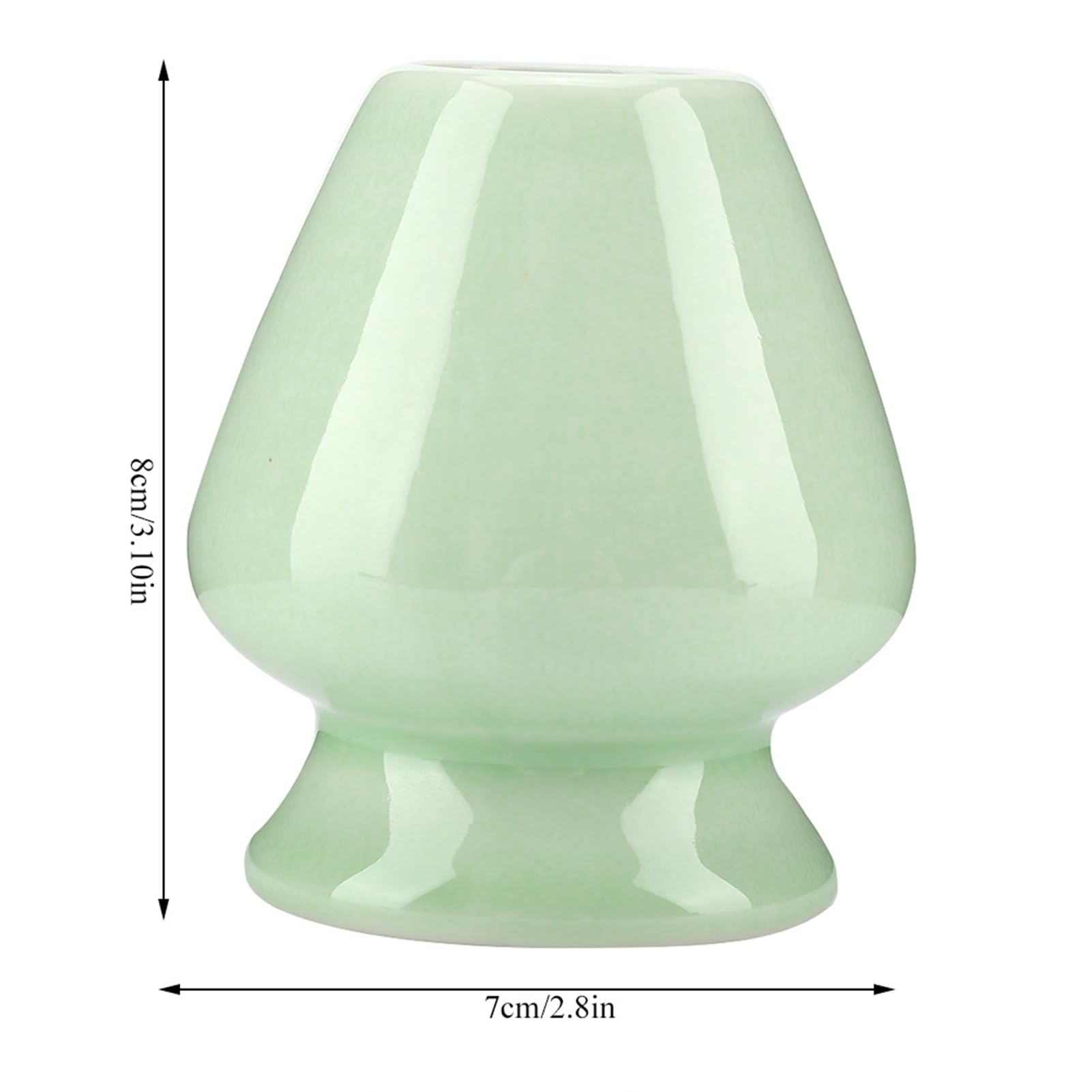 Soporte para batidor Matcha, Soporte de Cerámica para Matcha, 1 unidad Soporte de cerámica para batidor de matcha de bambú Chasen accesorio para juego de té(verde)