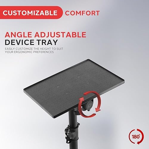 Miniatura 4 de Pyle portátil Proyector Soporte Heavy Duty trípode altura ajustable para presentaciones computadora portátil de DJ Negro