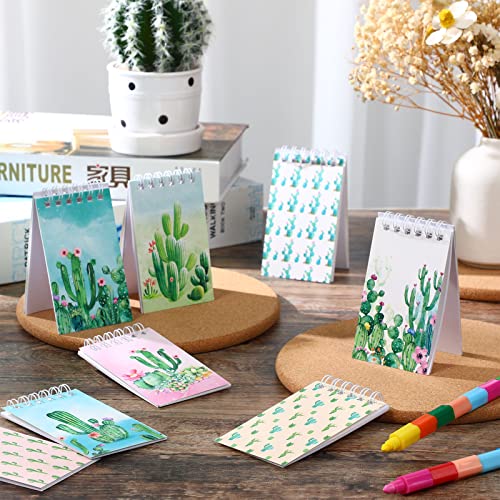 Blocs-notes à spirale mini cactus pour pochettes surprises