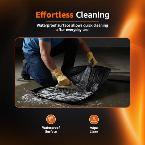 Image of Amazon Basics 5D Custom Fit Car Floor Mats for Swift Facelift | Odor Free Virgin Polymer | All Weather Waterproof Protection | Edge to Edge Coverage | 3 Piece Set