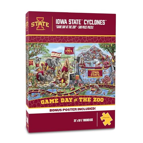 Image of YouTheFan NCAA Iowa State Cyclones inchGame Day At The Zoo inch 500 Puzzle