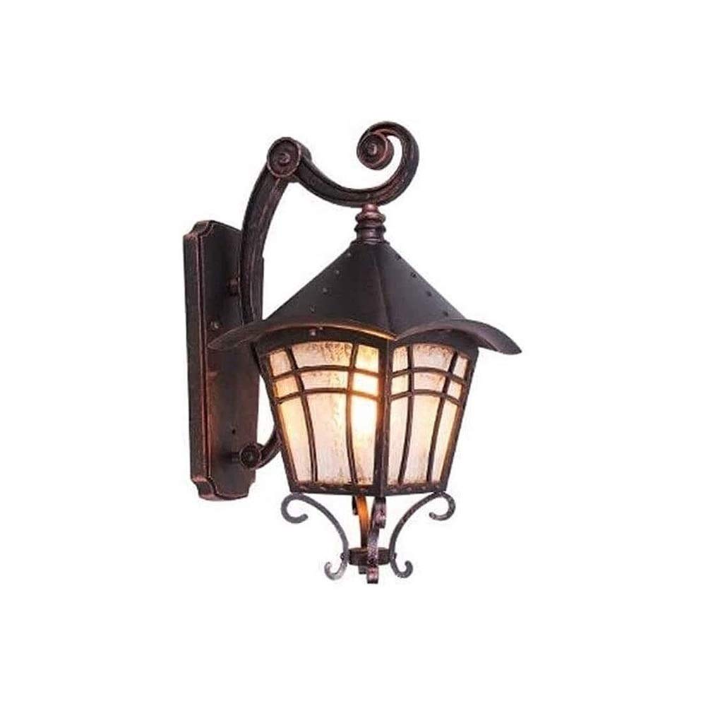 Lanterne murale rétro E27 style rustique pour décoration de façade extérieure