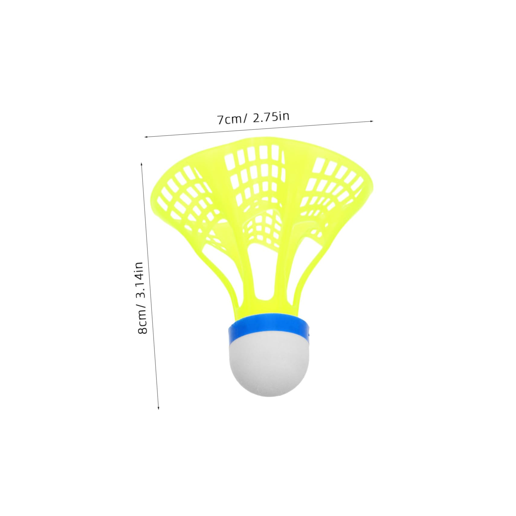 Hemoton Windproof Luminous Badminton Birdies Light Sturdy Nylon Shuttlecocks for Park Outdoor Training