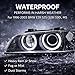 PENSUN Headlights LED Halo Projector Black Fit For 1996-2003 BMW E39 525I 528I 530I M5 Pair Driver and Passenger Side