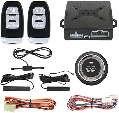 EASYGUARD EC003-1 PKE Passive Keyless Entry Car Alarm System Push Button Start Remote Start Starter DC12V