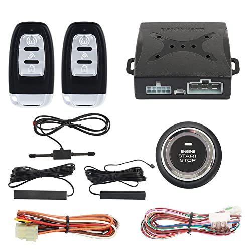 EASYGUARD EC003-1 PKE Pasywny System Alarmowy Samochodowy z Bezkluczykowym Wejściem, Przycisk Startu, Zdalny Start, Starter DC12V