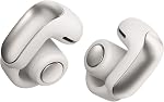 Écouteurs ouverts Bose Ultra - Écouteurs Bluetooth ouverts avec OpenAudio pour la sensibilisation, design clip-on pour le confort, résistant à l'eau, jusqu'à 48 heures de temps de lecture, fumée blanche