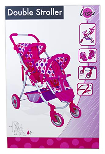Lissi Twin Baby Doll Stroller #TOP5