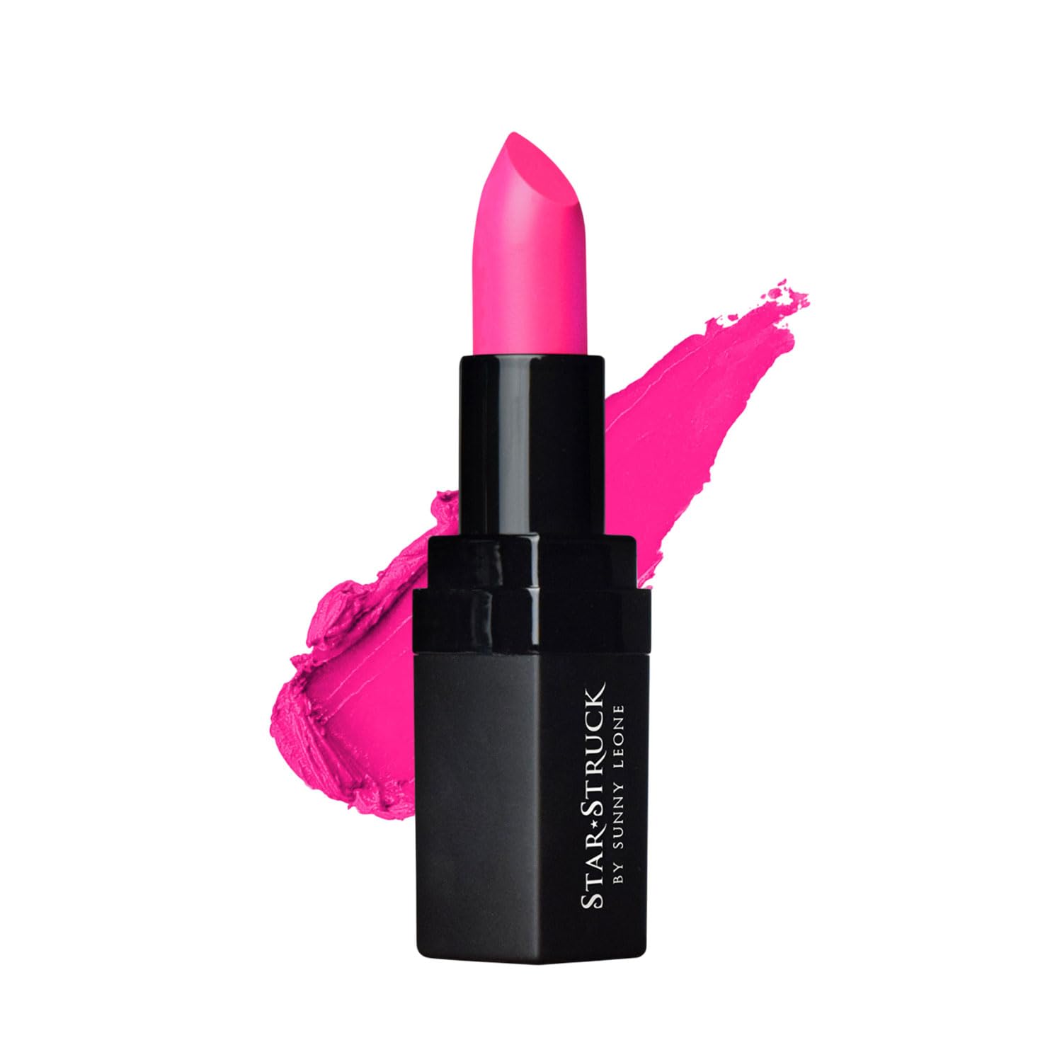 STARSTRUCK BY SUNNY LEONE Matte Lipstick- Pink Lipstick- Foxy Fuchsia 4.2 gm| Lipsticks for Women | Long Lasting Lipstick for Women | Makeup Lipsticks | Waterproof Lipstick | Smudge Proof Lipstick