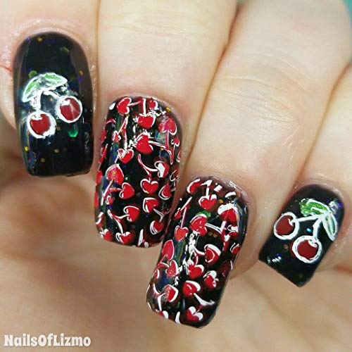 Esmalte de Gel UV LED Negro Diamante Brillante 10ml miniatura 4