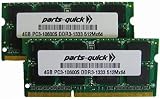 8GB Kit 2X4GB DDR3 Memory for Apple MacBook Pro 13-inch Core i5 2.4GHz Late 2011 MD313LL/A A1278 SODIMM RAM (PARTS-QUICK Brand)