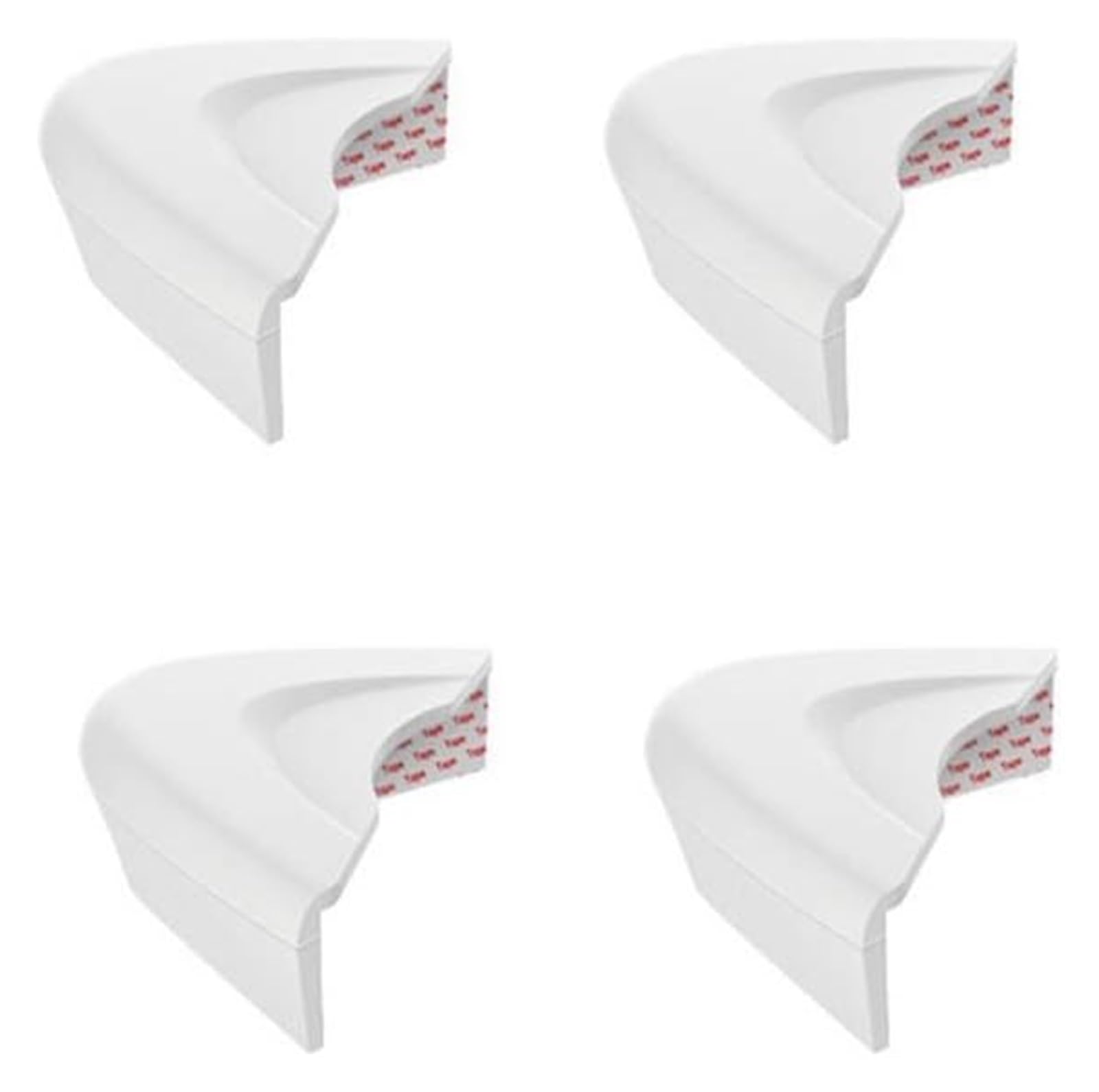 dfEDRd Safety Corner Guards, Silica Gel Baby Prevents Bruises Safety Edge Corner Guards Prevent Coll 4pcs(Bianco)