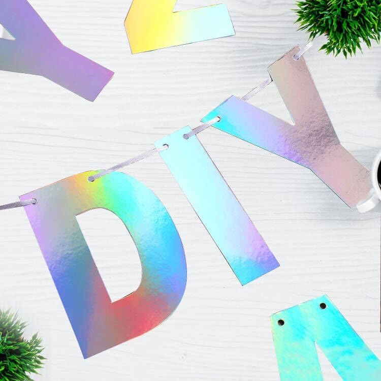 Miniatura 3 de Kit de 116 pancartas personalizables con purpurina para bricolaje, incluye 111 letras y números, 3 cuerdas y 2 dispositivos de roscado para