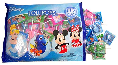 Disney Lollipops Assorted Fruit Flavored Pinata Candy Party Mix, 39.5 ounce