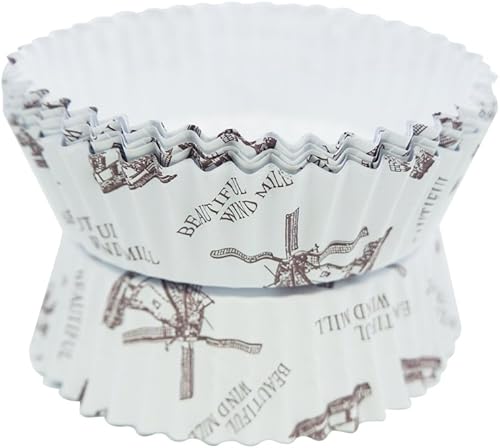 Miniatura 6 de Taza de papel antiadherente desechable con volantes y forma redonda, paquete de 100 (3.5 pulgadas)