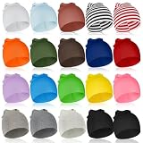 Toulite 20 Pcs Baby Beanie Hats for Unisex Toddler Beanie Soft Baby Newborn Hats for Winter Girls Boys Infant, 6-24 Months Multicolored