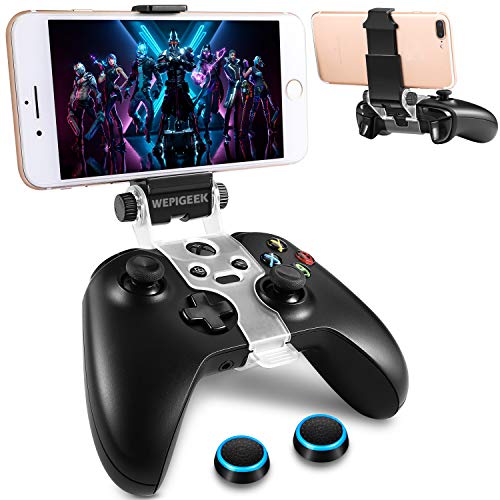 WEPIGEEK Adjustable Wireless Controller Phone Clip Mount Holder Clamp Compatible with Xbox/Xbox One/Xbox One S/Elite Bluetooth Gamepad