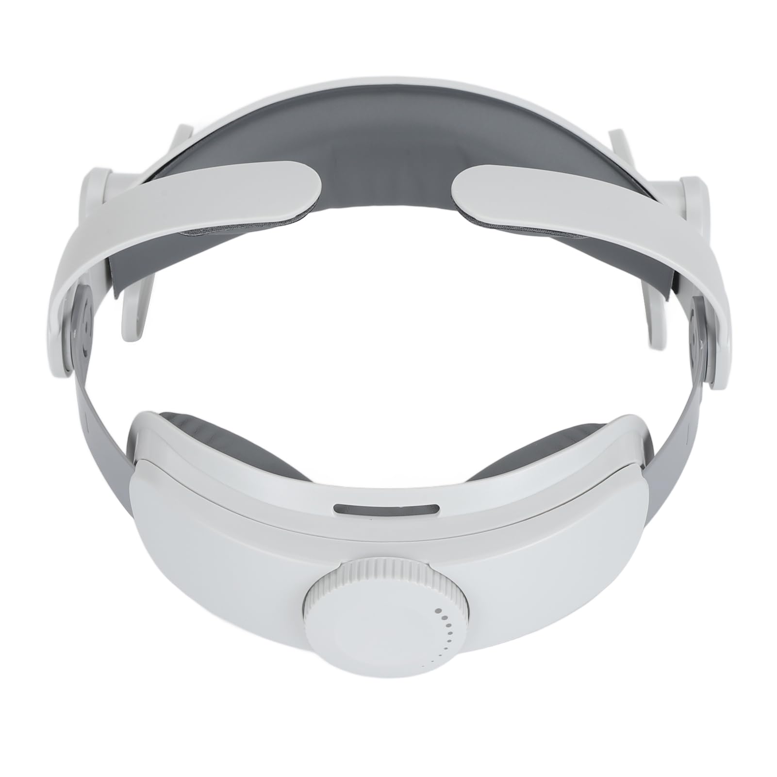 Sangle de tête VR, Poids d'équilibre réglable, Bandeau de Protection avec Coussin de tête pour Les Joueurs, Confort, Blanc grisâtre