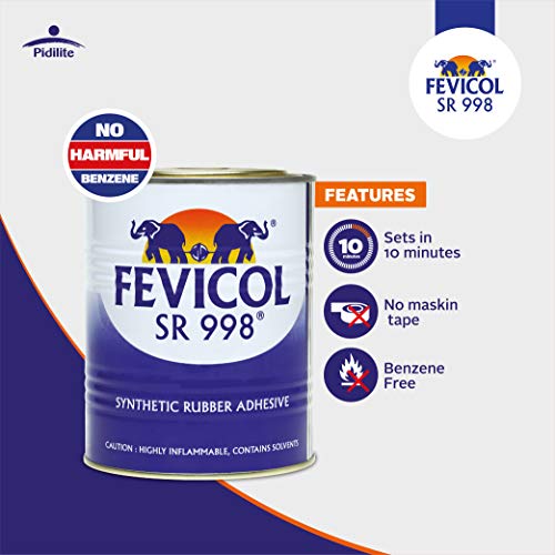 Image of Fevicol SR 998, 100 ml | Best for Rubber, Fabric & Leather Furniture, Plywood, Lamination, Packaging, Crafts, DIY, Metal & Wood Bonding, Water & Heat Resistant, Fast Setting, Strong Durable Bond