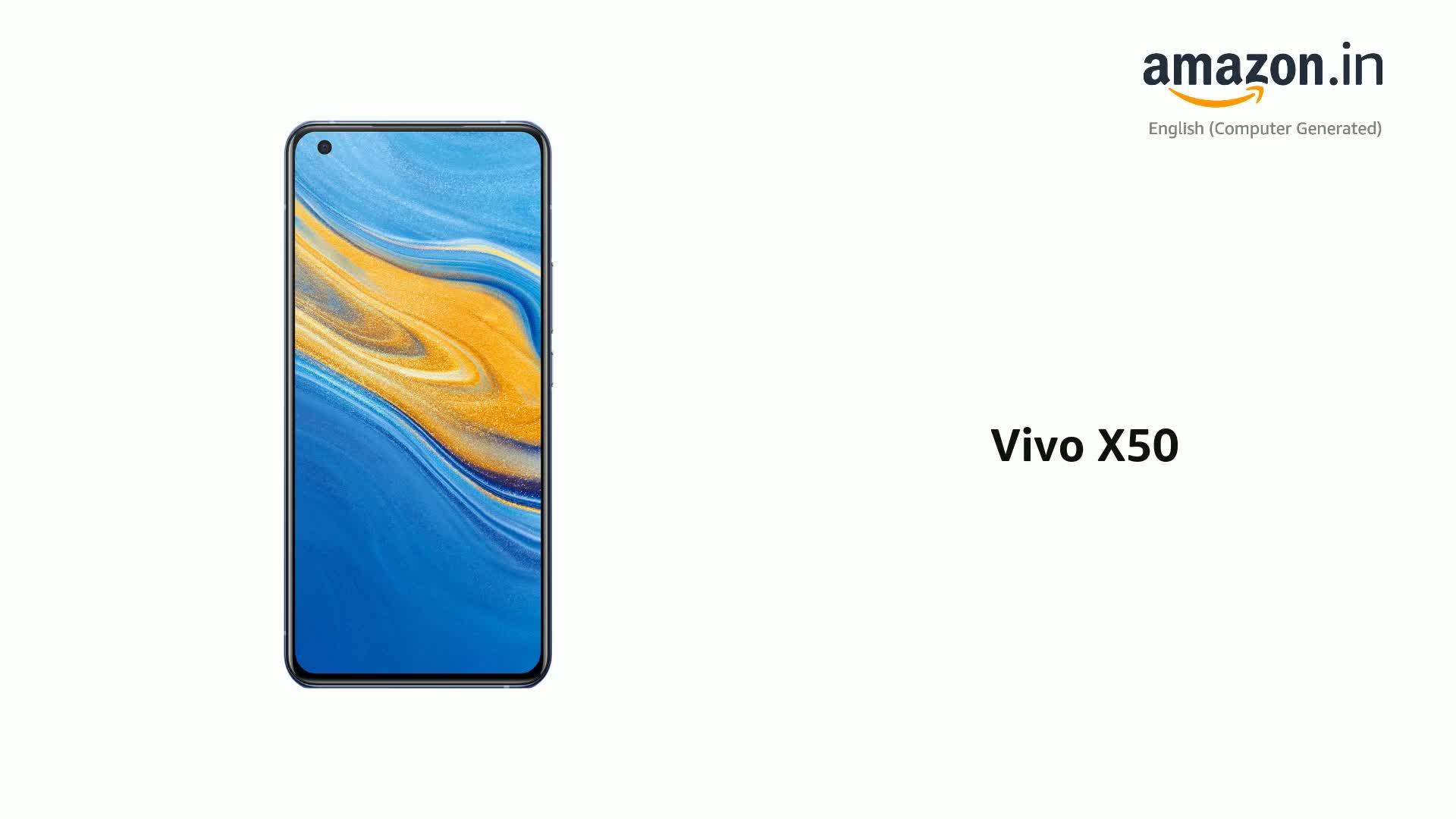 Vivo X50 (Frost Blue, 8GB RAM, 256GB Storage) with No Cost EMI