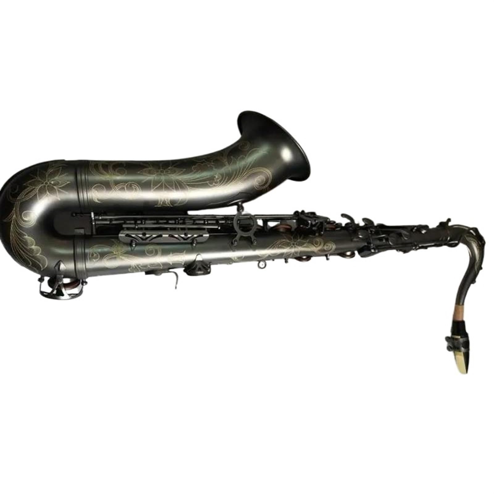 Saksofon Czarny nikiel saksofon tenorowy Bb instrument muzyczny saksofon tenorowy profesjonalny ustnik z akcesoriami do etui