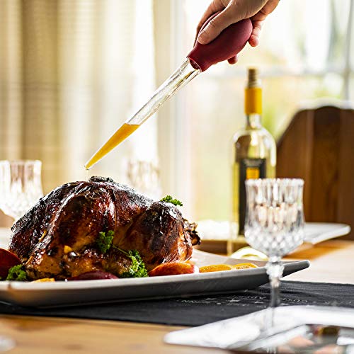 Foto von Westmark Bratensaftspritze, mit Reinigungsbürste, Länge: 28 cm, Kunststoff, Rot/Transparent, 15252270