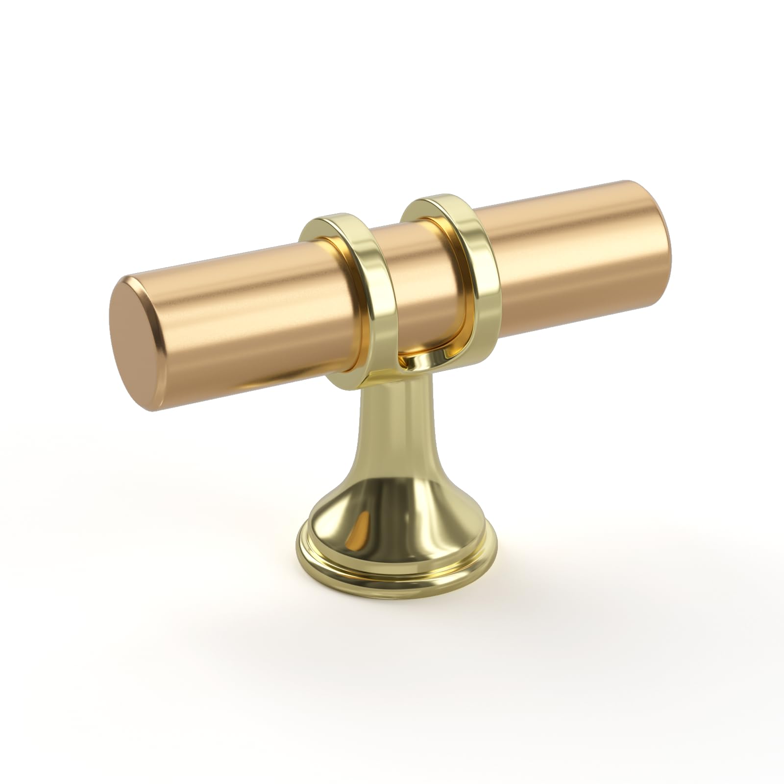 goldenwarm 10 Pack Gold Cabinet Knobs Brushed Gold Cabinet Handles Kitchen Drawer Knobs Brushed Brass Drawer Handware Pulls Handles for Bedroom