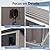 6ft x 5ft Outdoor Metal Storage Shed with Window and Transparent Plate, Sturdy Aluminum Frame, Sliding Doors, Complete Assembly Kit