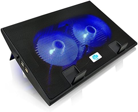 Support Refroidissement Portable EFFECTUM - 10 Ventilateurs USB-C - Pour PC Portable 9-17" - Réglable En Hauteur Et Angle - LED RGB