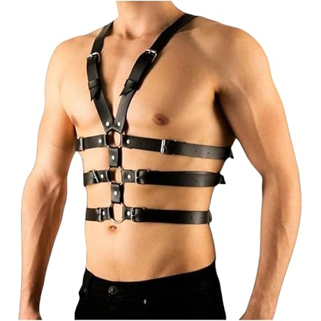 Men's Leather Body Chest Harness