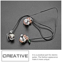 Vaguelly 1 Ensemble De Faisceau De Câbles De Potentiomètre De Guitare Professionnel Accessoire De Guitare Noir - Les Beatles, Paul McCartney, John Lennon, RIngo Starr, George Harrison Vaguelly 1 Ensemble De Faisceau De Câbles De Potentiomètre De Guitare Professionnel Accessoire De Guitare Noir – Image 5