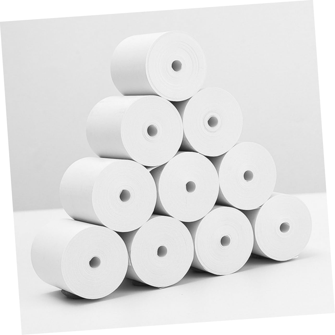 25 Rollos de Papel Térmico para Impresora de Tickets Blanco Almacenamiento Cómodo 57 Mm