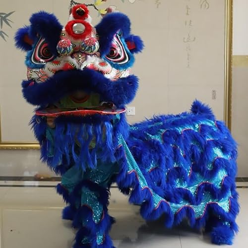 Traje da mascote da dança do leão lã dança do leão ano novo chinês mascote da dança do leão dança do